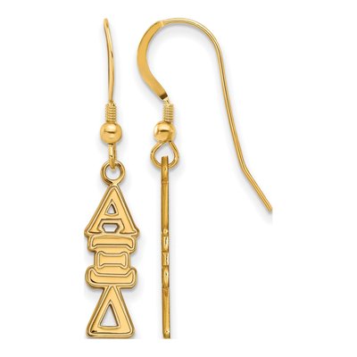 Alpha Xi Delta Gold-Plated Sterling Silver Sorority Letter Earrings
