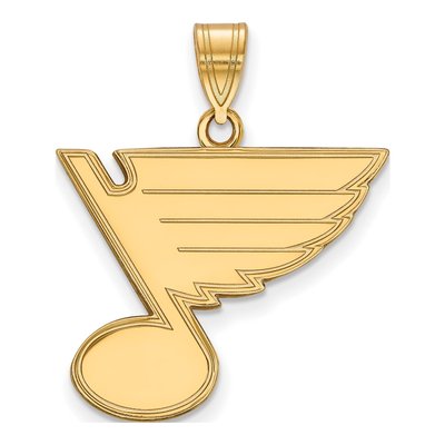 St. Louis Blues Gold-Plated Sterling Silver Large Pendant
