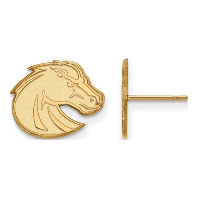 Boise State University Gold-Plated Sterling Silver Bronco Stud Earrings