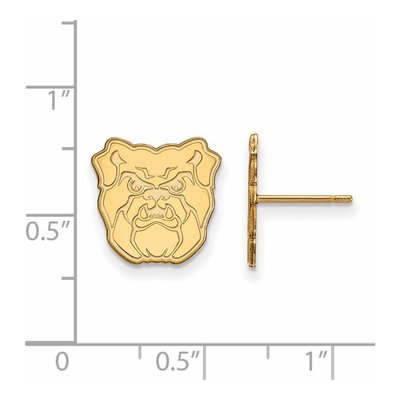 Butler University Gold-Plated Sterling Silver Bulldog Stud Earrings – view 2
