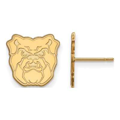 Butler University Gold-Plated Sterling Silver Bulldog Stud Earrings