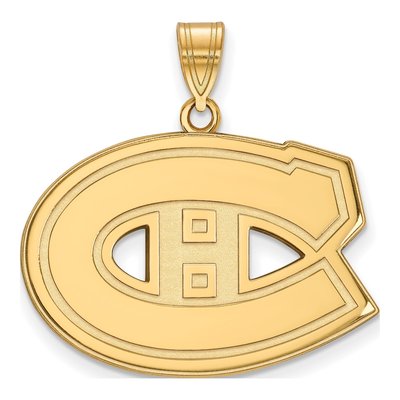 Montreal Canadiens Gold-Plated Sterling Silver Large Pendant