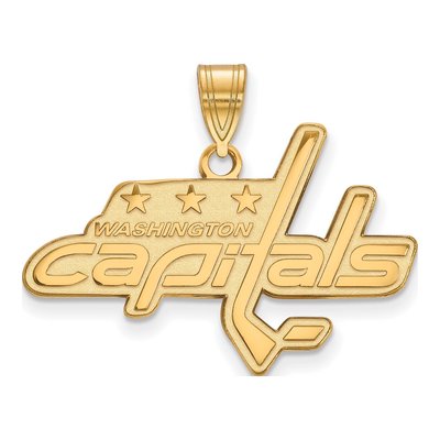 Washington Capitals Gold-Plated Sterling Silver Large Pendant