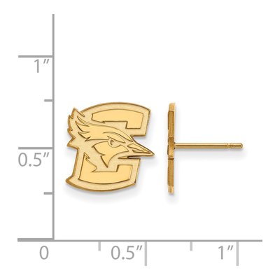 Creighton University Gold-Plated Sterling Silver Bluejay Stud Earrings – view 2