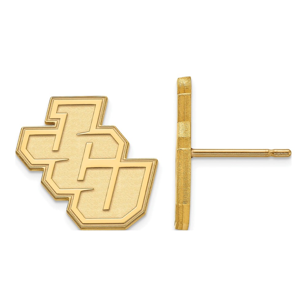 Sterling Silver Gold-Plated Logoart John Carroll University Small Post Earrings