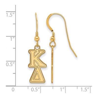 Kappa Delta Gold-Plated Sterling Silver Sorority Letter Earrings – view 2