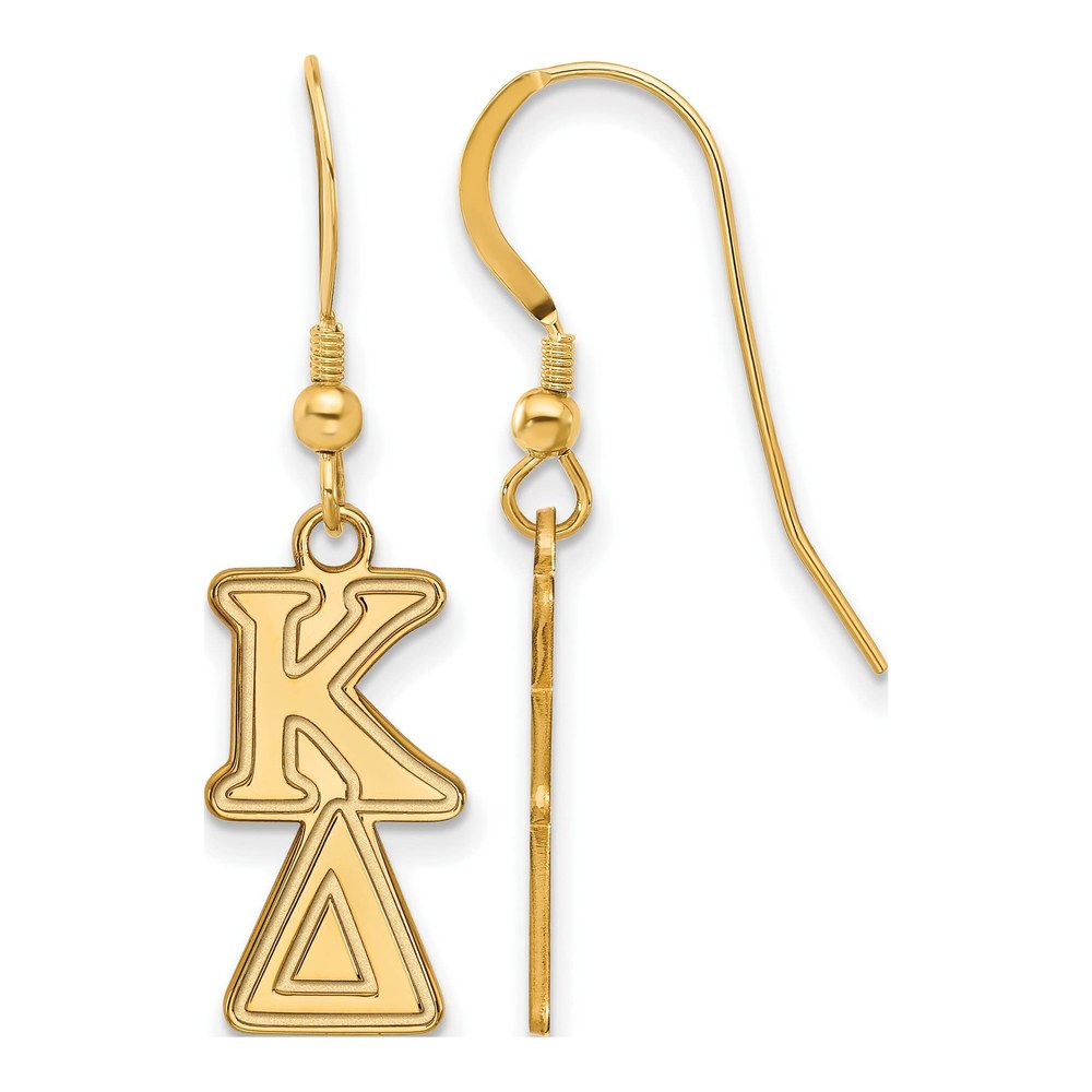 Kappa Delta Gold-Plated Sterling Silver Sorority Letter Earrings
