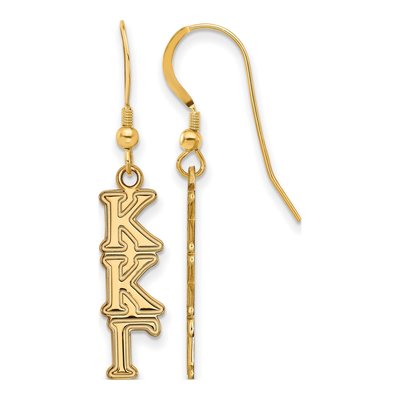 Kappa Kappa Gamma Gold-Plated Sterling Silver Earrings