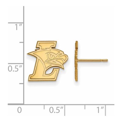 Lehigh University Gold-Plated Sterling Silver Stud Earrings – view 2