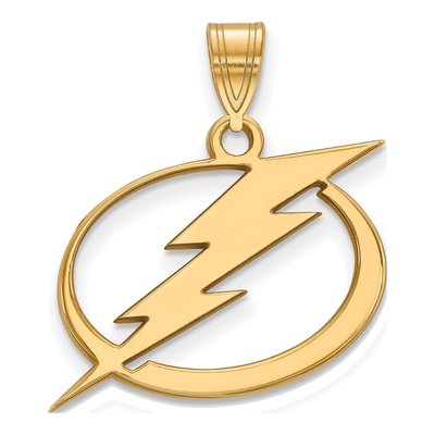 Tampa Bay Lightning Gold-Plated Sterling Silver Large Pendant