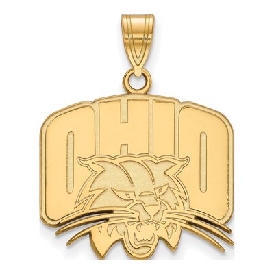 Ohio University Gold-Plated Sterling Silver Large Pendant