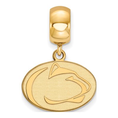 Pennsylvania State University Gold-Plated Sterling Silver Small Penn Lion Dangle Bead – view 3