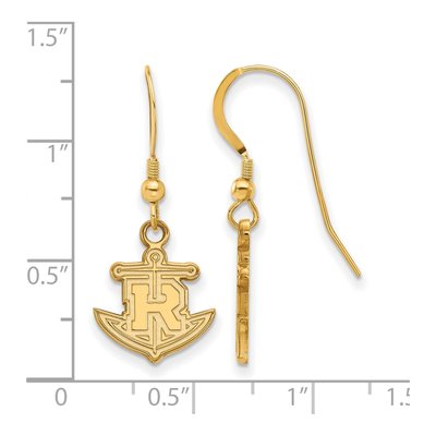 Rollins College Gold-Plated Sterling Silver Anchor Earrings – view 2
