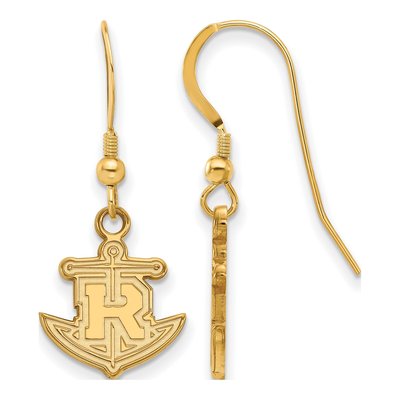 Rollins College Gold-Plated Sterling Silver Anchor Earrings
