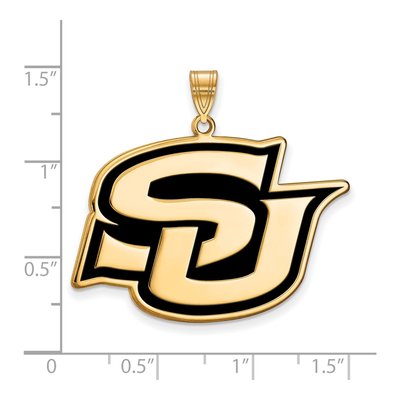 Southern University Gold-Plated Sterling Silver Jaguars Extra Large Pendant – view 3
