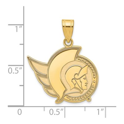 Ottawa Senators Gold-Plated Sterling Silver Large Pendant – view 2