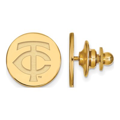 Minnesota Twins LogoArt Gold-Plated Pin