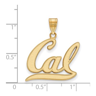 University of California Berkeley Gold-Plated Sterling Silver UC Large Pendant – view 2