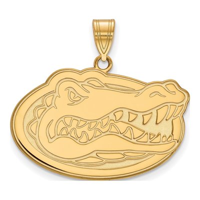 University of Florida Gold-Plated Sterling Silver Gator Large Pendant