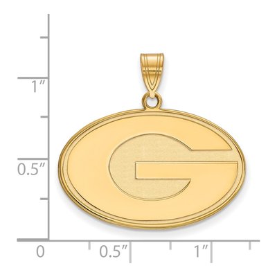 University of Georgia Gold-Plated Sterling Silver Large Letter G Pendant – view 2