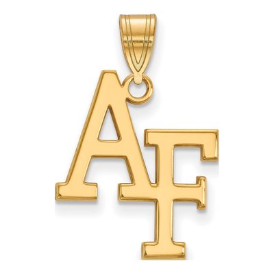 United States Air Force Academy Gold-Plated Sterling Silver US Air Large Pendant