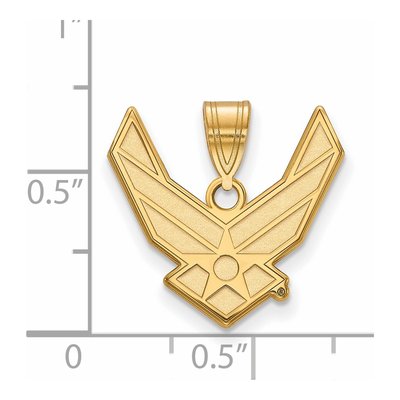 United States Air Force Academy Gold-Plated Sterling Silver U.s Air Large Pendant – view 2