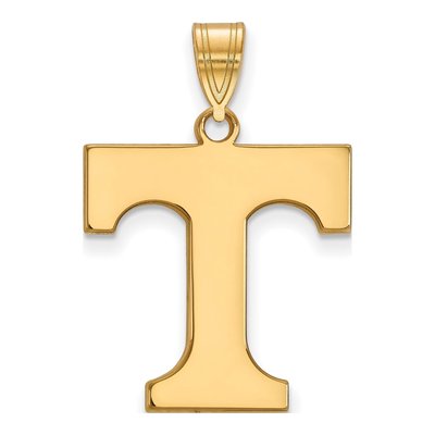 University of Tennessee Gold-Plated Sterling Silver Large Letter T Pendant
