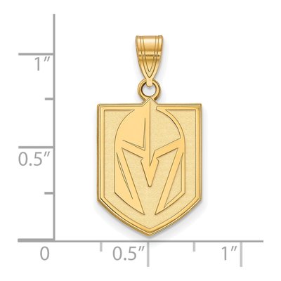 Vegas Golden Knights Gold-Plated Sterling Silver Large Pendant – view 2