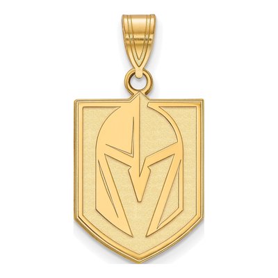Vegas Golden Knights Gold-Plated Sterling Silver Large Pendant