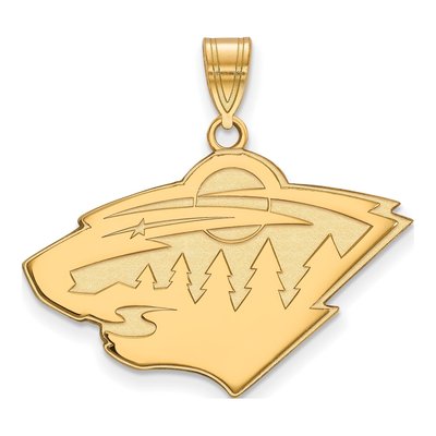 Minnesota Wild Gold-Plated Sterling Silver Large Pendant