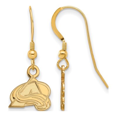 Colorado Avalanche Gold-Plated Sterling Silver Letter A Earrings