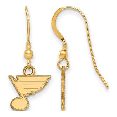 St. Louis Blues Gold-Plated Sterling Silver Wire Earrings