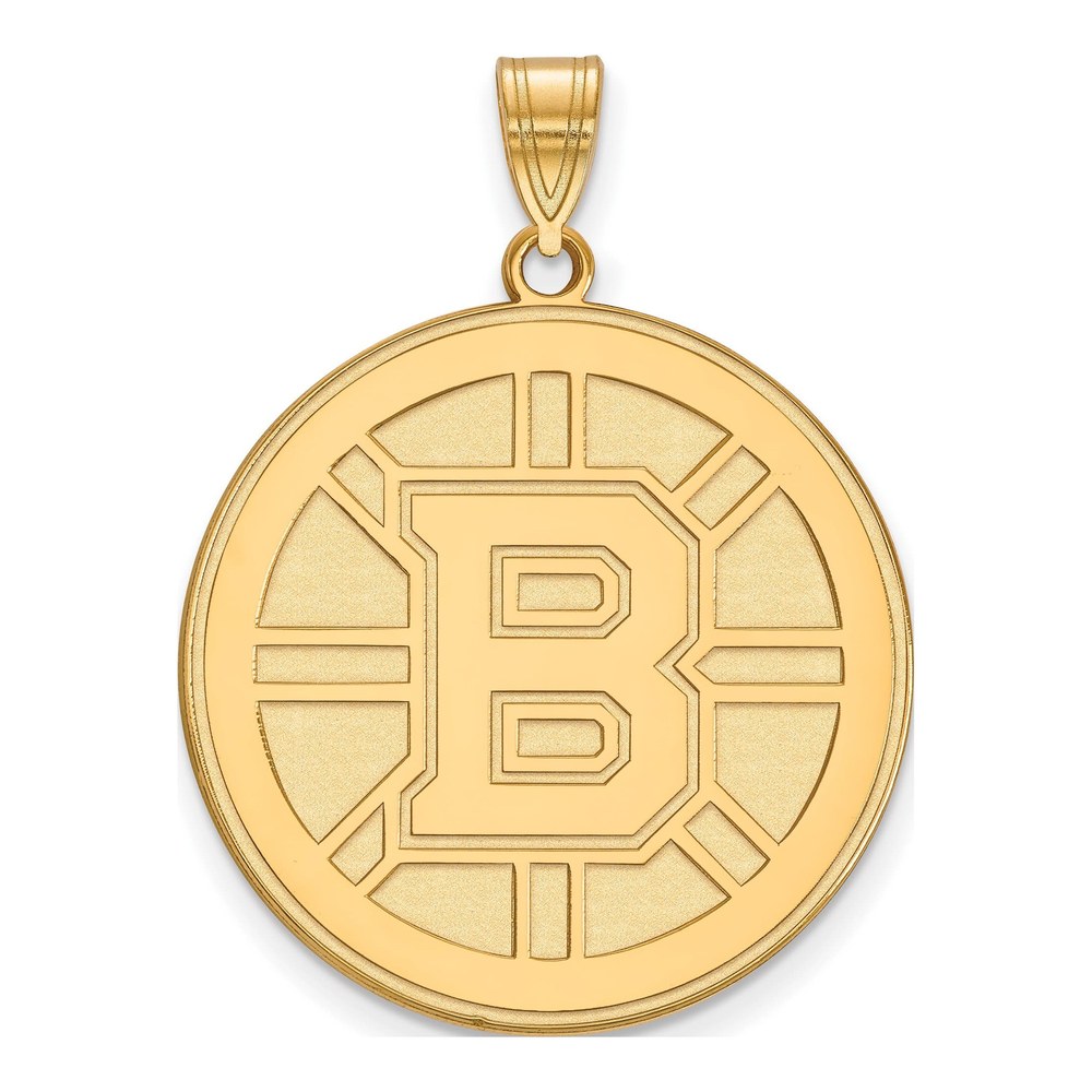 Boston Bruins Gold-Plated Sterling Silver Extra Large Pendant