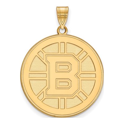 Boston Bruins Gold-Plated Sterling Silver Extra Large Pendant