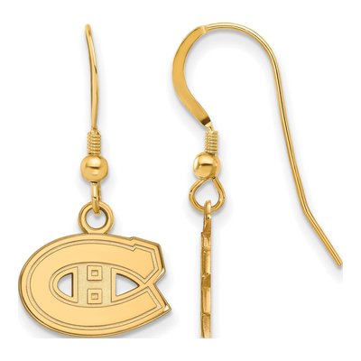 Montreal Canadiens Gold-Plated Sterling Silver Earrings