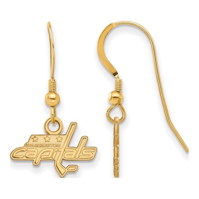Washington Capitals Gold-Plated Sterling Silver Earrings
