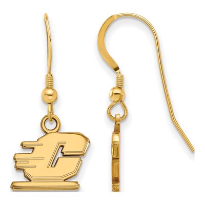 Central Michigan University Gold-Plated Sterling Silver Letter C Earrings