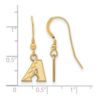 Arizona Diamondbacks Gold-Plated Sterling Silver Dangle Earrings – view 2