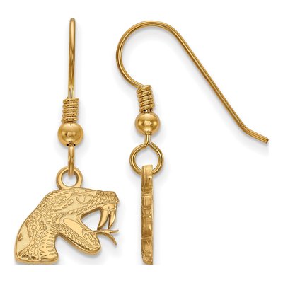 Florida A&M University Gold-Plated Sterling Silver A&m Rattler Earrings