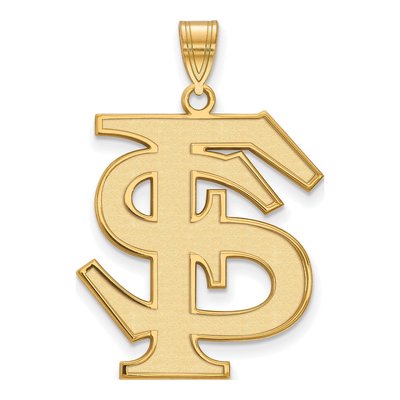 Florida State University Gold-Plated Sterling Silver F-S Extra Large Pendant