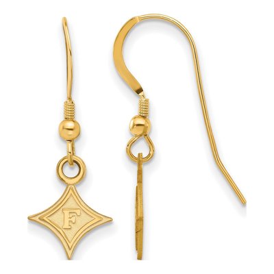Furman University Gold-Plated Sterling Silver Earrings