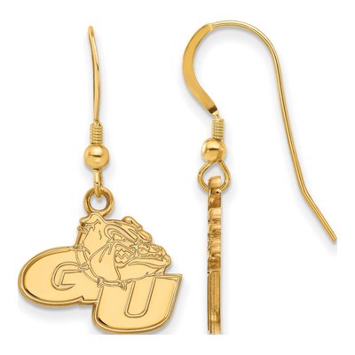 Gonzaga University Gold-Plated Sterling Silver Bulldog Earrings