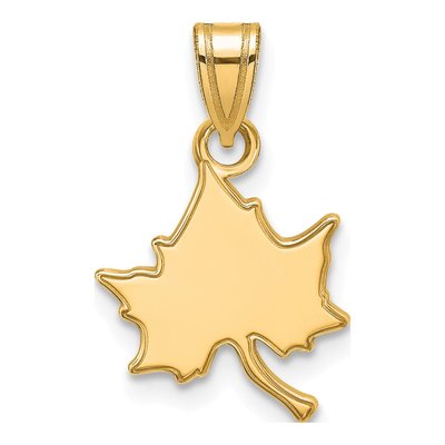 Indiana State University Gold-Plated Sterling Silver Small I-S Pendant