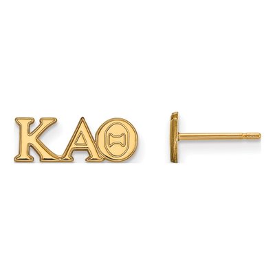 Kappa Alpha Theta Gold-Plated Sterling Silver Stud Earrings