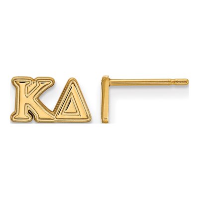 Kappa Delta Gold-Plated Sterling Silver Stud Earrings