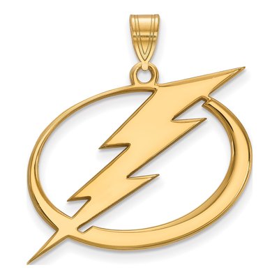Tampa Bay Lightning Gold-Plated Sterling Silver Extra Large XL Pendant