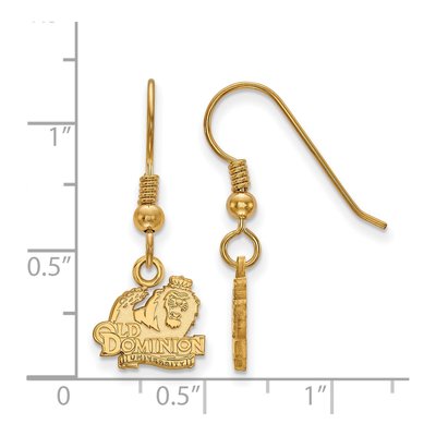 Old Dominion University Gold-Plated Sterling Silver Earrings – view 2