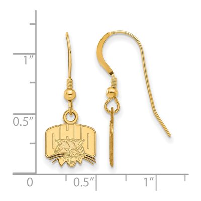 Ohio University Gold-Plated Sterling Silver Earrings – view 2