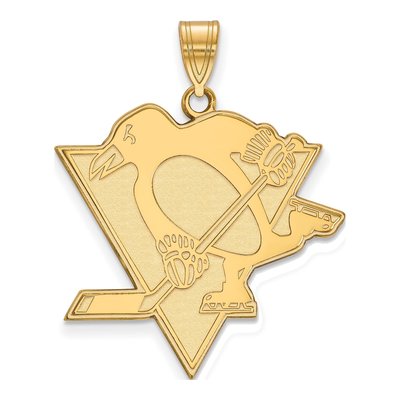 Pittsburgh Penguins Gold-Plated Sterling Silver Extra Large Pendant