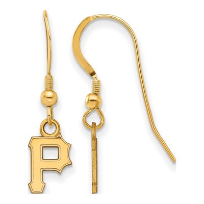 Pittsburgh Pirates Gold-Plated Sterling Silver Dangle Earrings